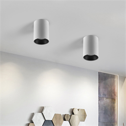 Nevo Sıva Üstü Led Spot Beyaz Siyah NS238-1