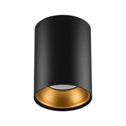 Nevo Sıva Üstü Led Spot Siyah Gold NS238-1