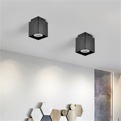 Nevo Sıva Üstü Led Spot Siyah NS242-1