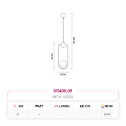 Nevo Tekli Sarkıt Bakır NS400