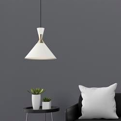 Nevo Tekli Sarkıt Beyaz Gold NS2076