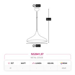 Nevo Tekli Sarkıt Gold NS2041