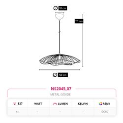 Nevo Tekli Sarkıt Gold NS2045