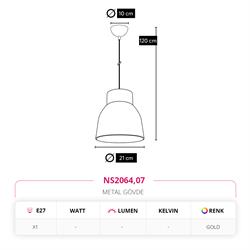 Nevo Tekli Sarkıt Gold NS2064