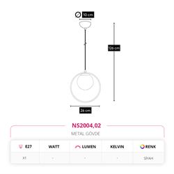 Nevo Tekli Sarkıt Siyah NS2004