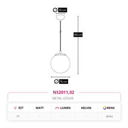 Nevo Tekli Sarkıt Siyah NS2011