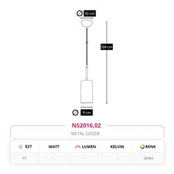 Nevo Tekli Sarkıt Siyah NS2016