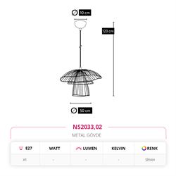 Nevo Tekli Sarkıt Siyah NS2033