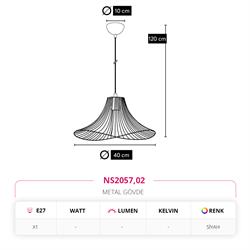 Nevo Tekli Sarkıt Siyah NS2057