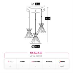 Nevo Üçlü Sarkıt Gold NS2023