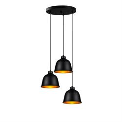 Nevo Üçlü Sarkıt Siyah Gold NS2047