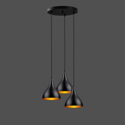 Nevo Üçlü Sarkıt Siyah Gold NS2051