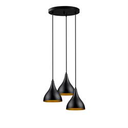 Nevo Üçlü Sarkıt Siyah Gold NS2051