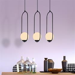 Nevo Üçlü Sıralı Sarkıt Siyah NS2003