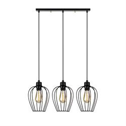 Nevo Üçlü Sıralı Sarkıt Siyah NS2026