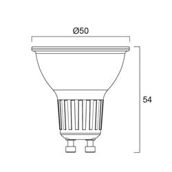 Sylvania 6W GU 10 Dimlenebilir LED Ampul