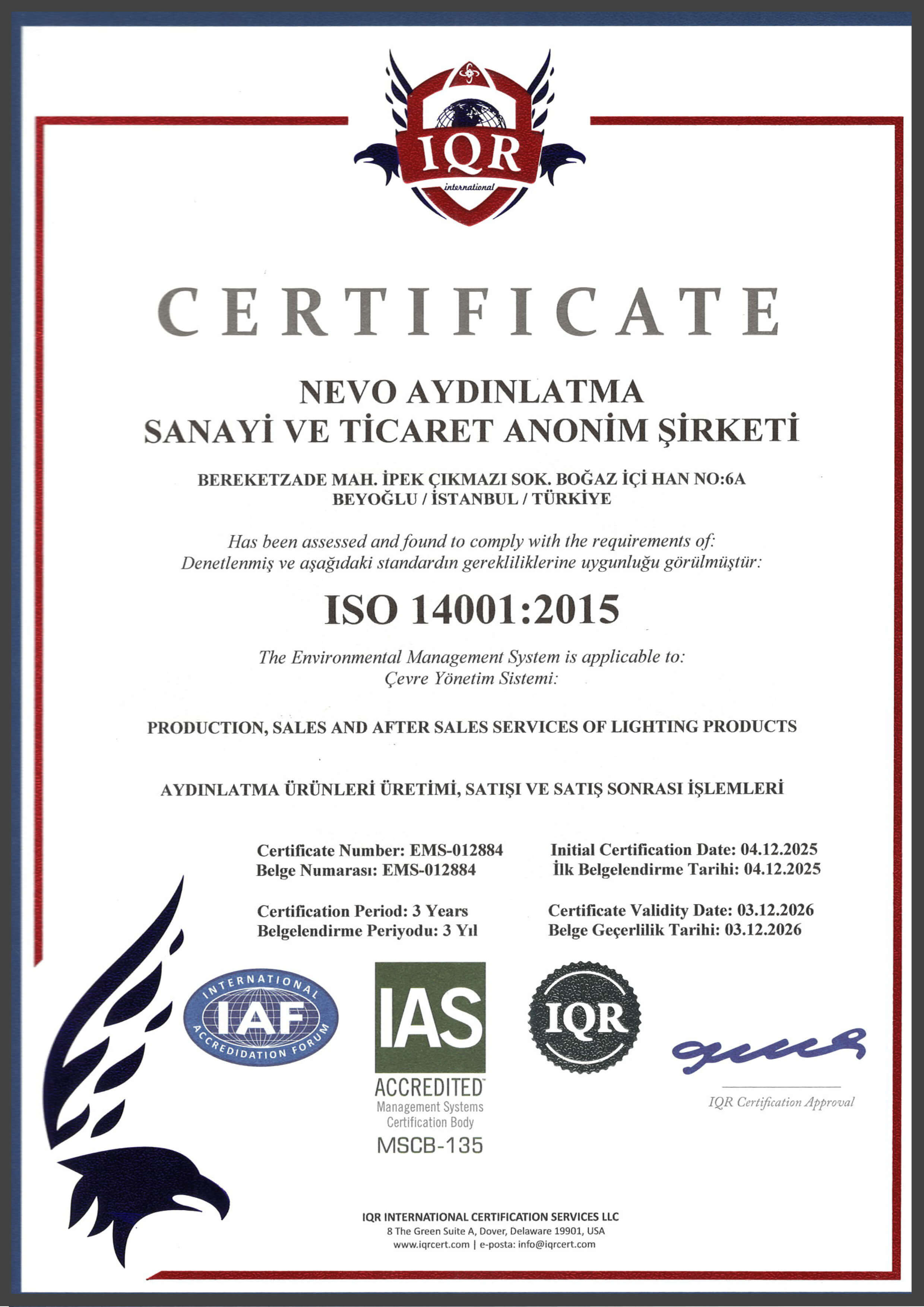 ISO 14001 2015
