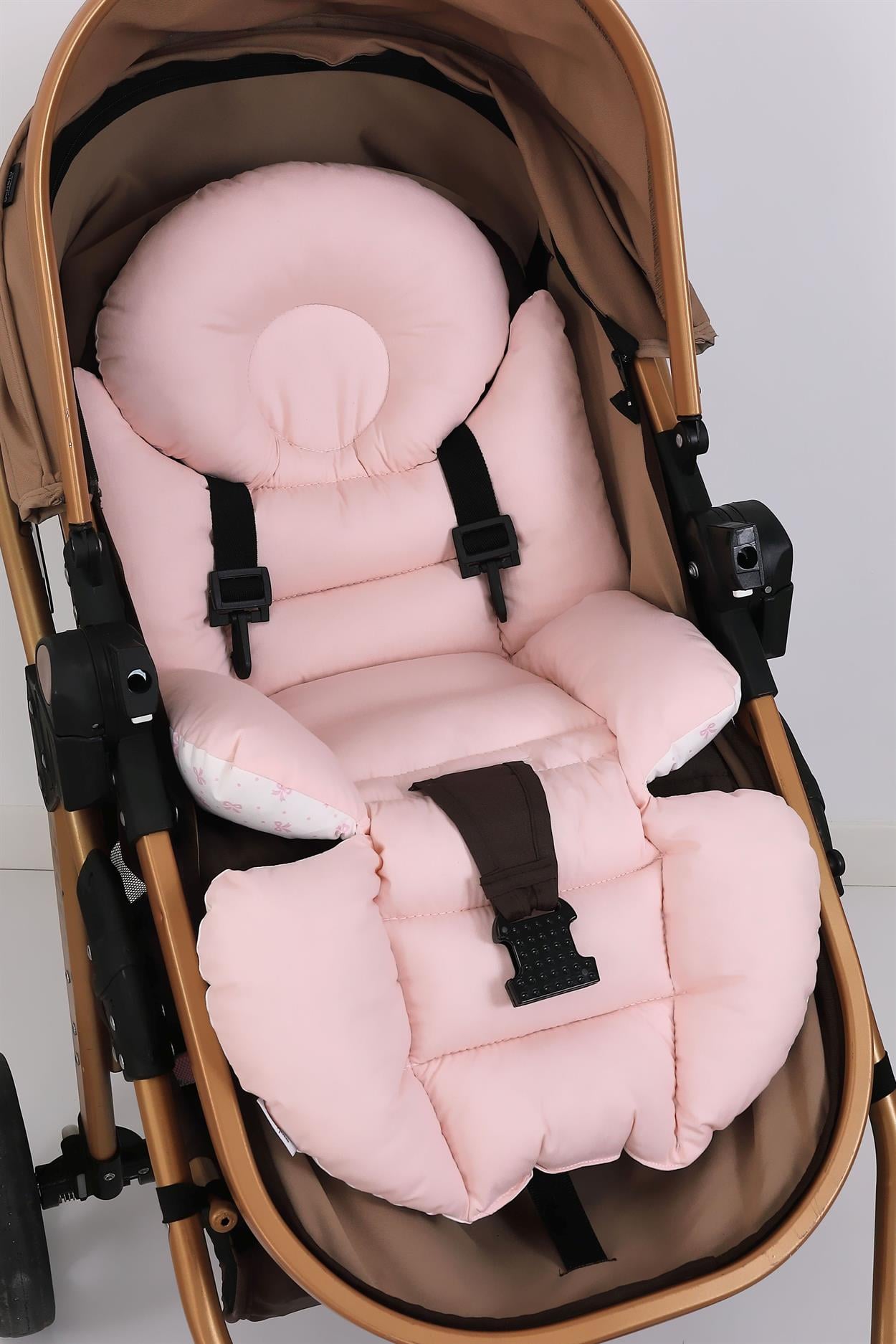 Umay BebekBel Destekli Bebek Arabası Minderi (Bebe Pembe)