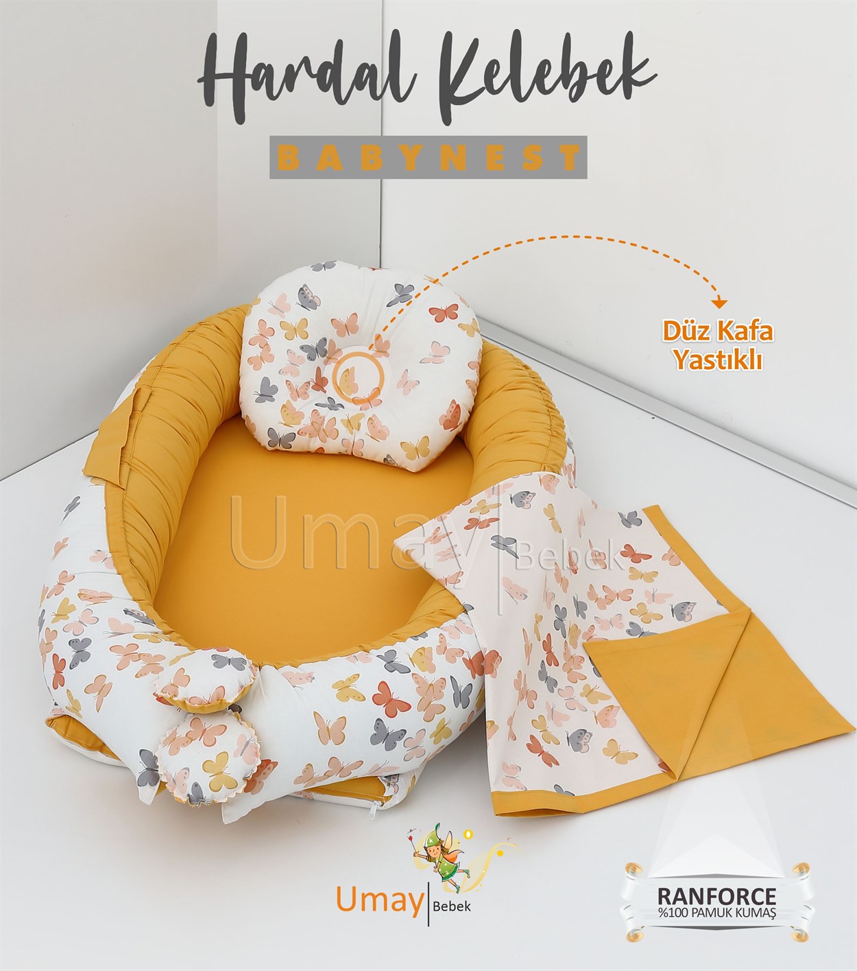Umay BebekBabynest, bebek pikesi - Hardal Kelebek