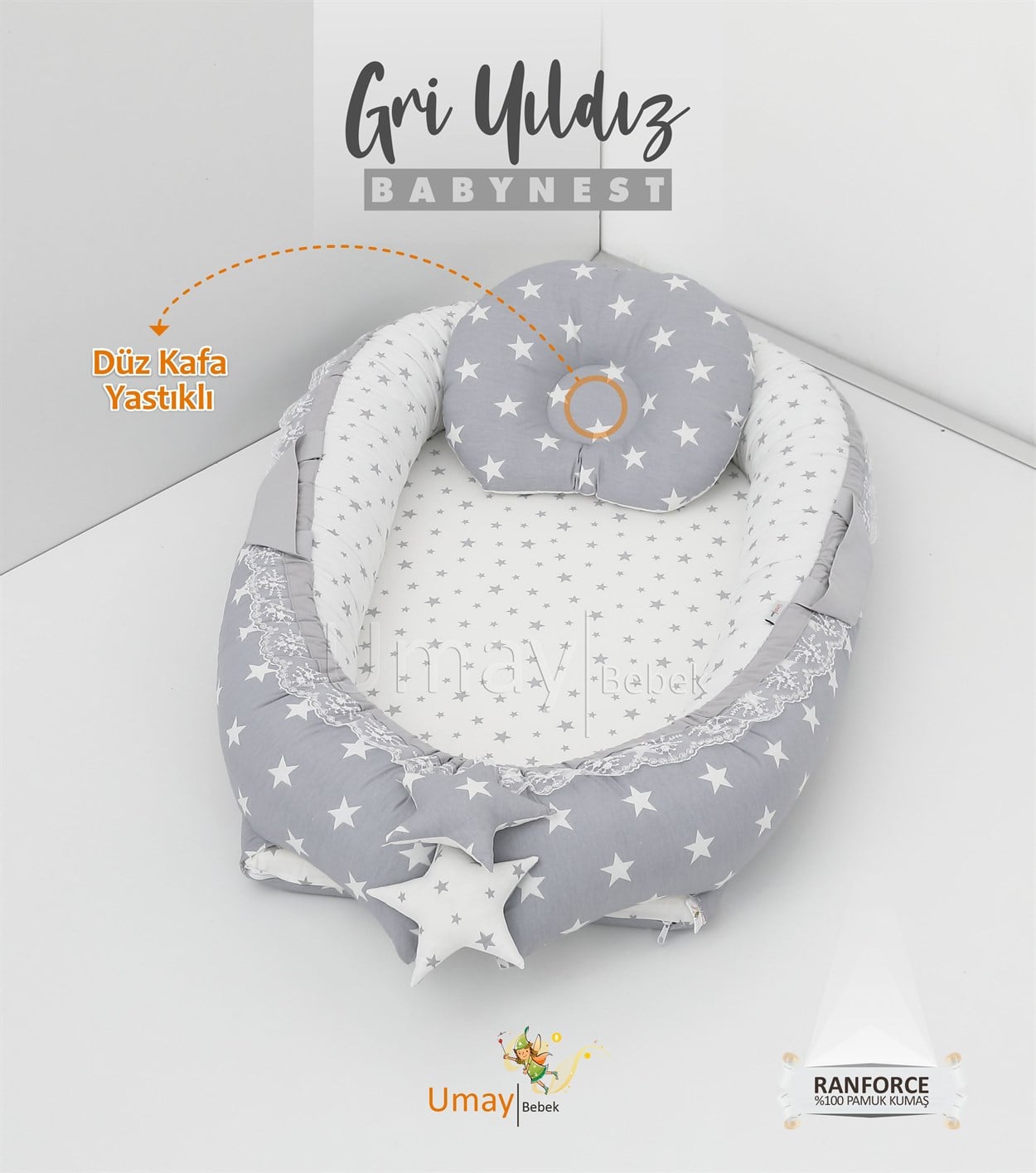Umay BebekBabynest - Gri Yıldız