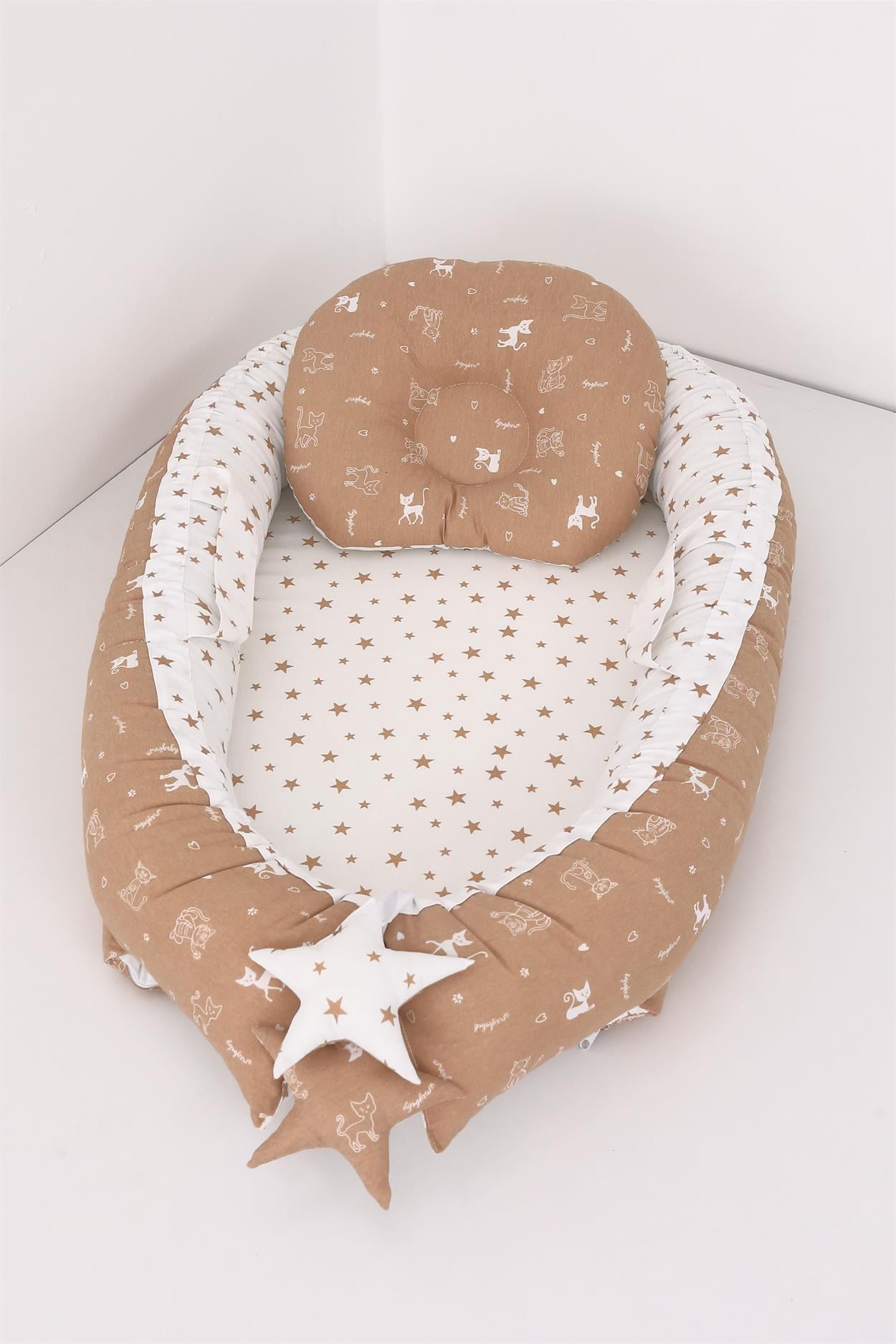 Umay BebekBabynest - Kahve Yıldız Kedi