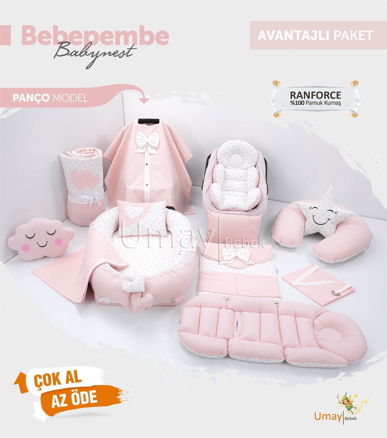 Umay BebekBebe Pembe Komple Set