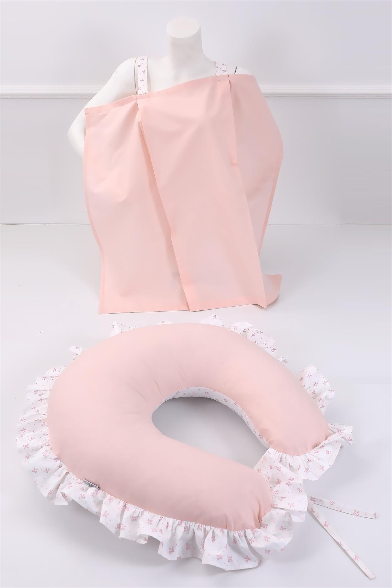 Umay BebekEmzirme Yastığı Emzirme Önlüğü Set (Prenses Fırfırlı)