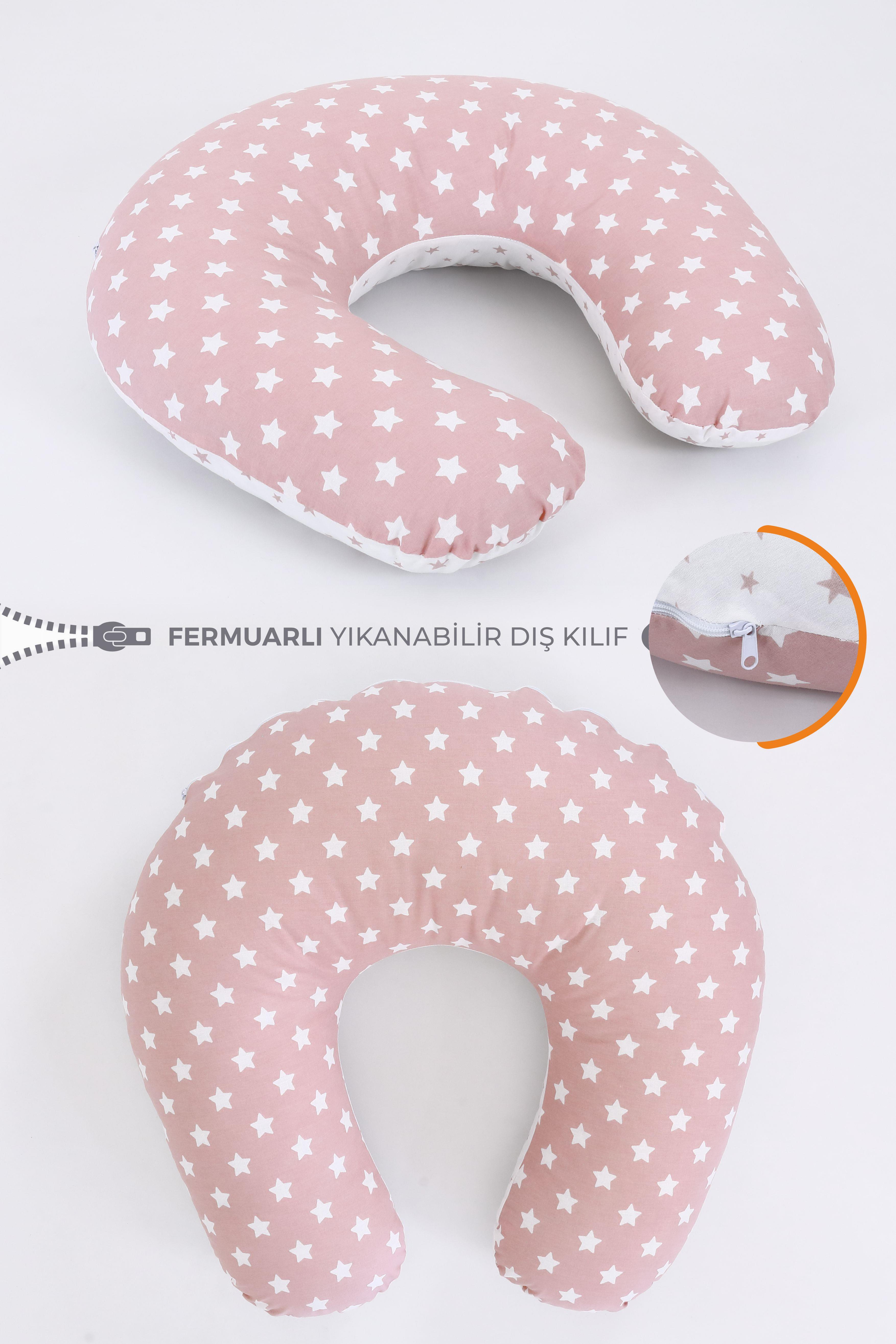 Umay BebekEmzirme Yastığı Minderi (Pudra Yıldız)