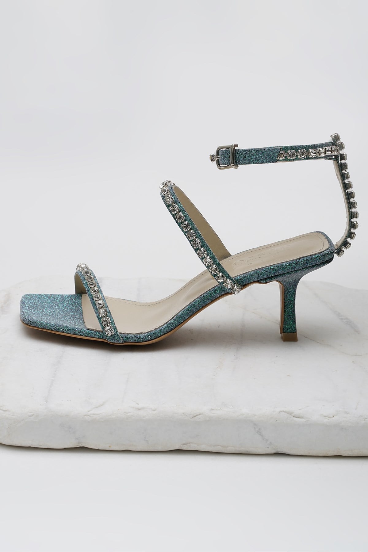 Crystal Genuine Leather Green