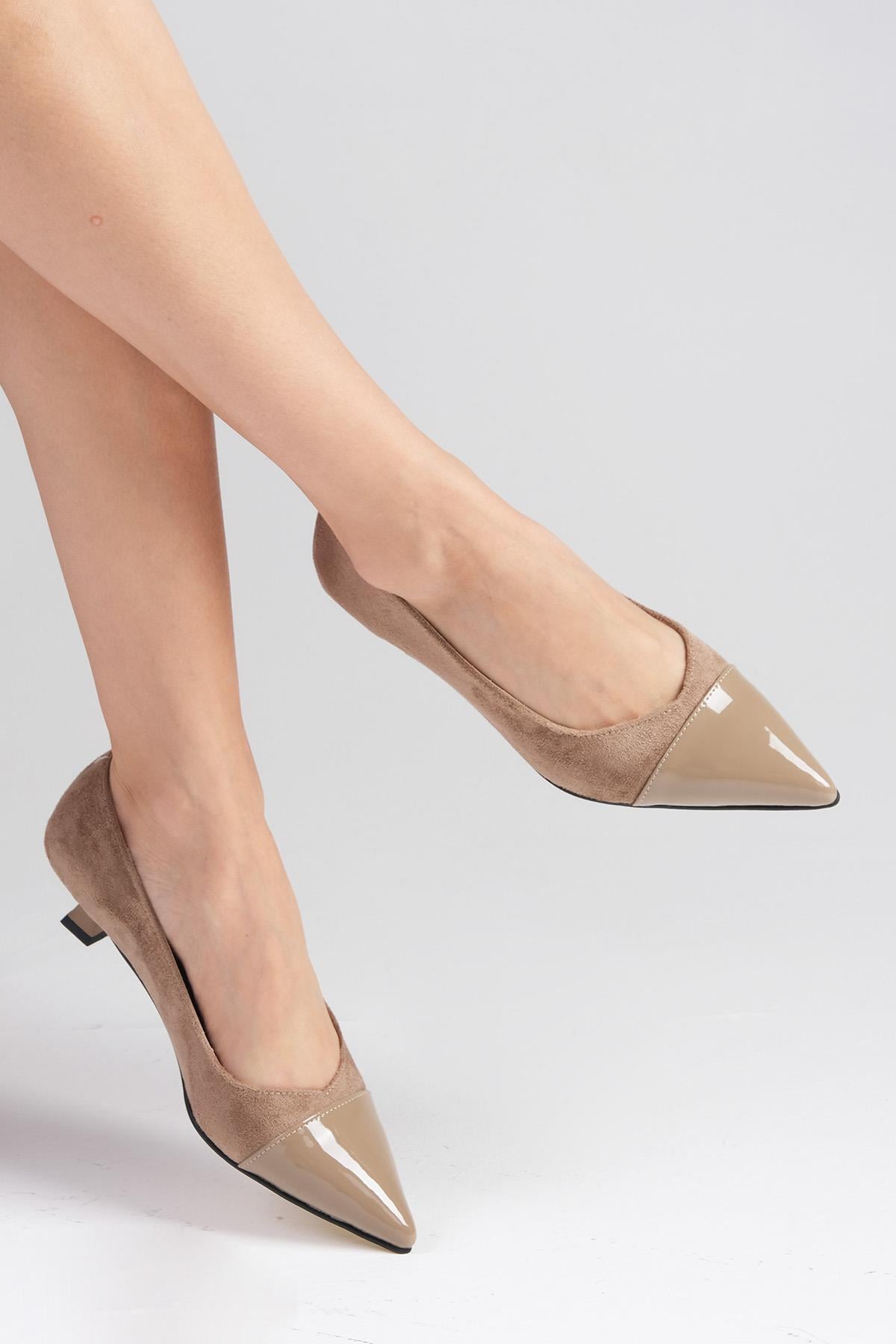 Elenor Mink Color Short Heels