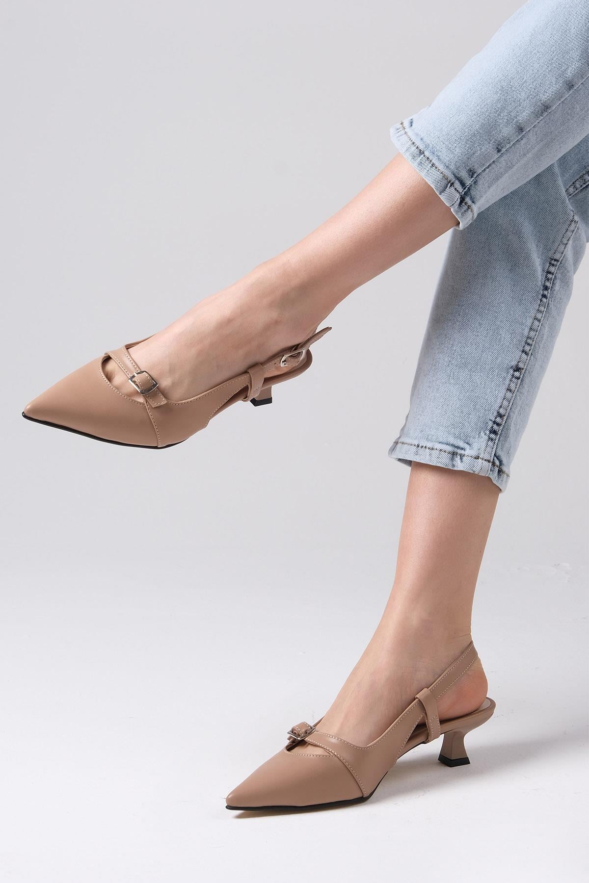 Kristin Mink Color Mini Heels