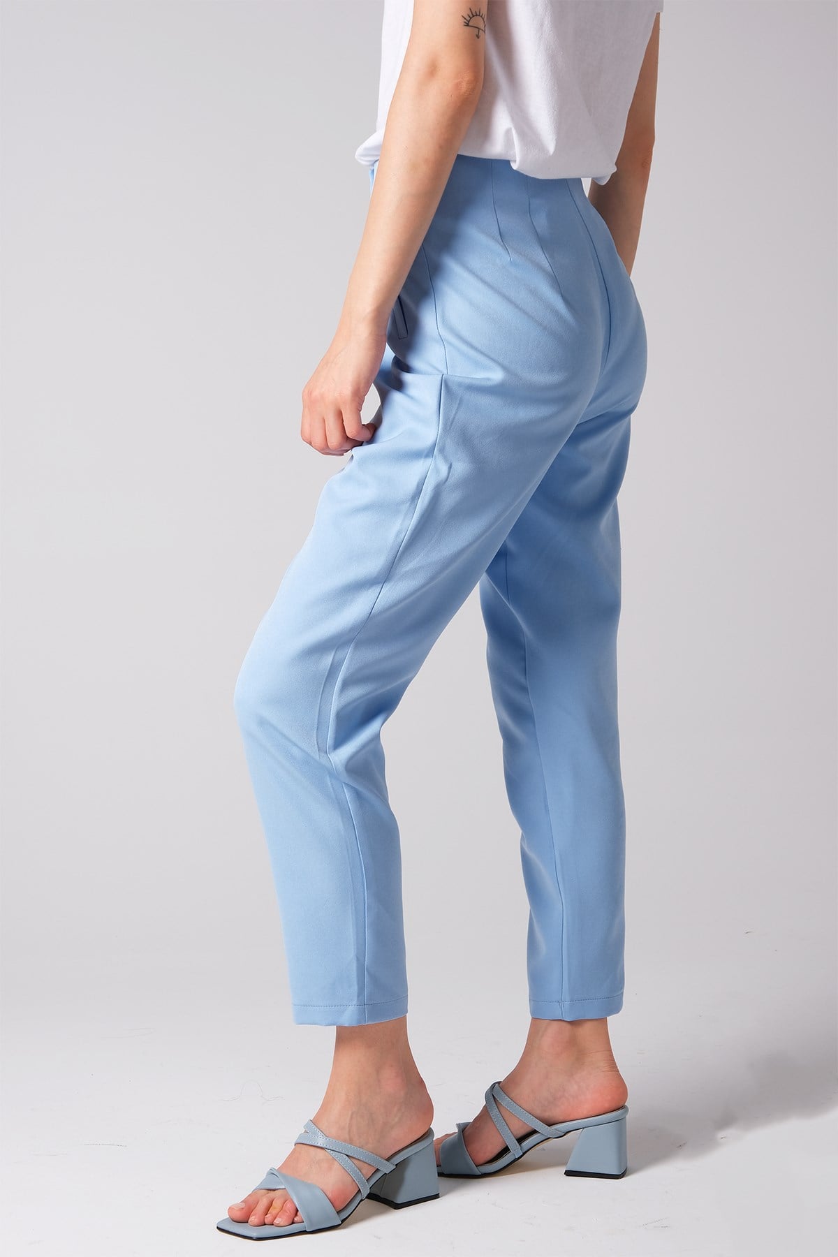 MIOROPA Mavi Renk Düz Paça Pantalon