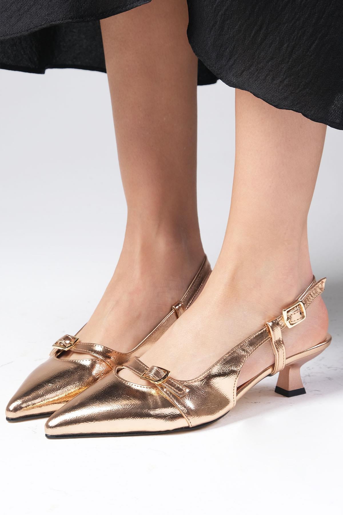 Kristin Copper Mini Heels