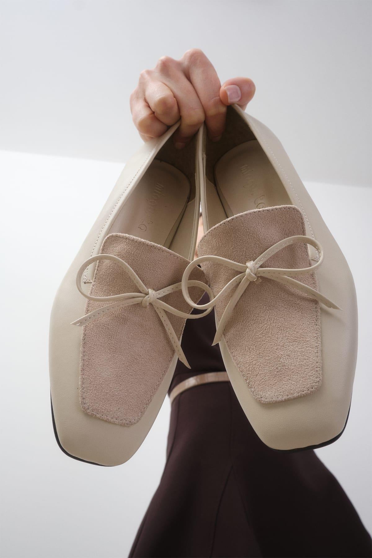 Tilda Beige Short Heels