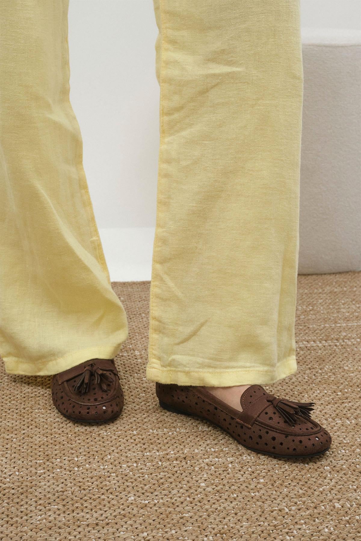 Hazel Kahverengi Püsküllü Loafer
