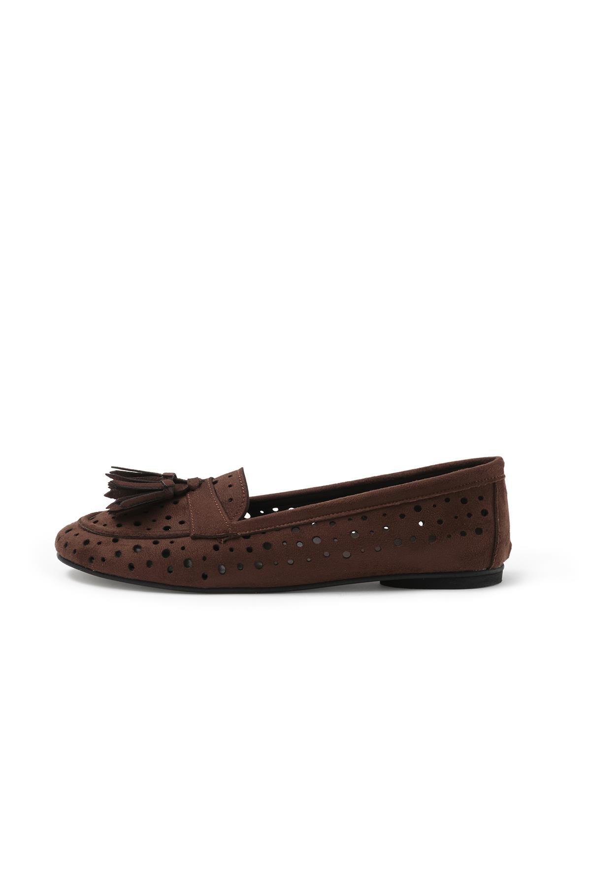 Hazel Kahverengi Püsküllü Loafer