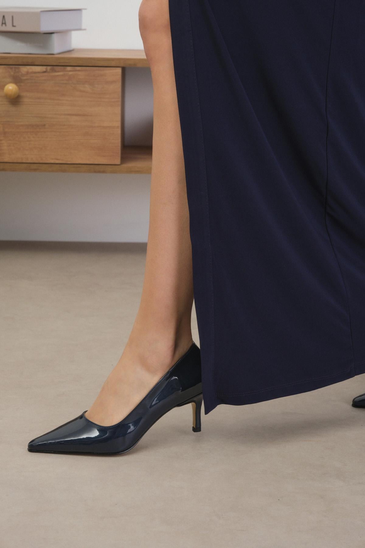 Claudine Navy Blue Heels
