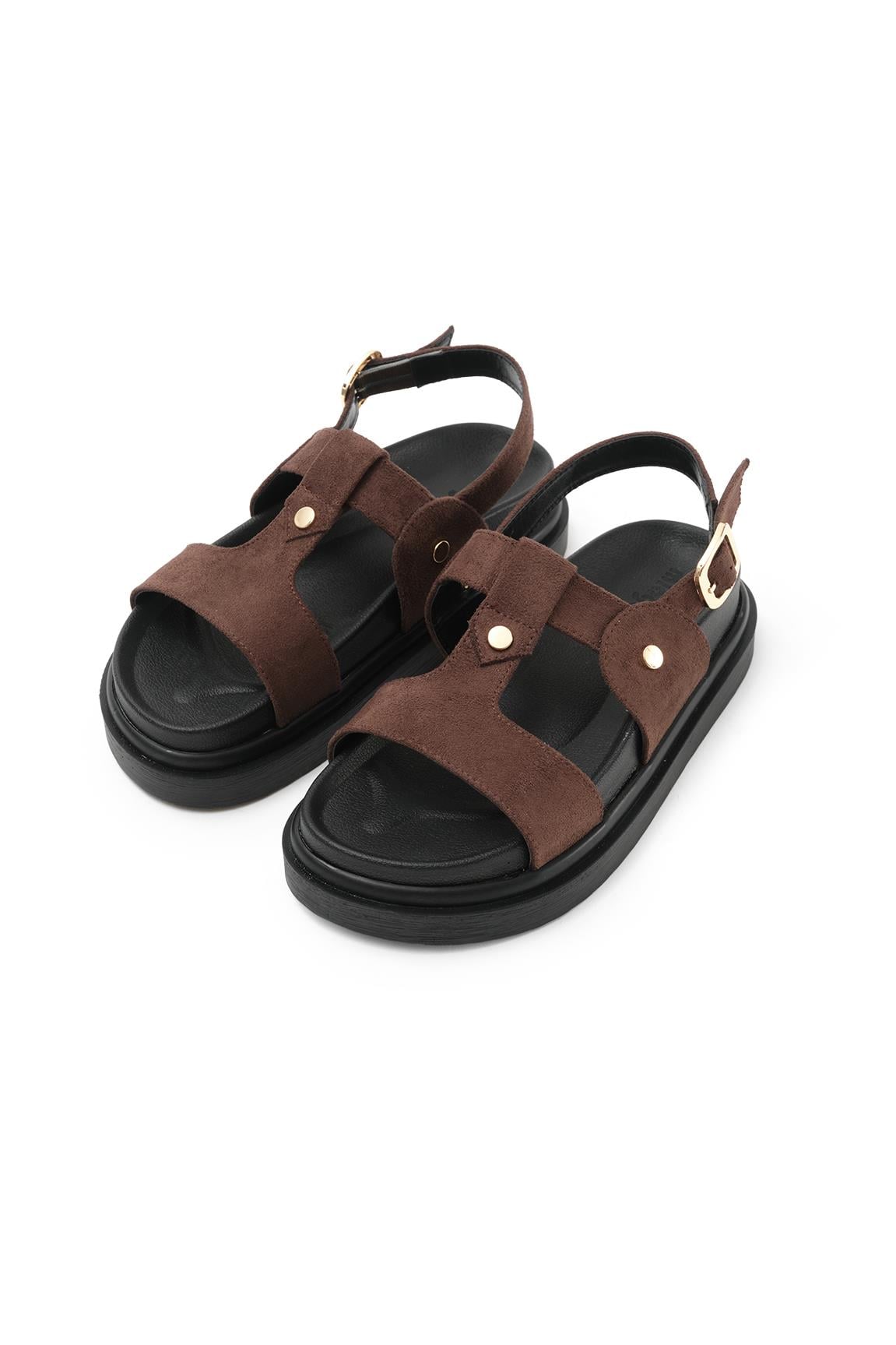 Lexi Kahverengi  Platform Tabanlı Sandalet