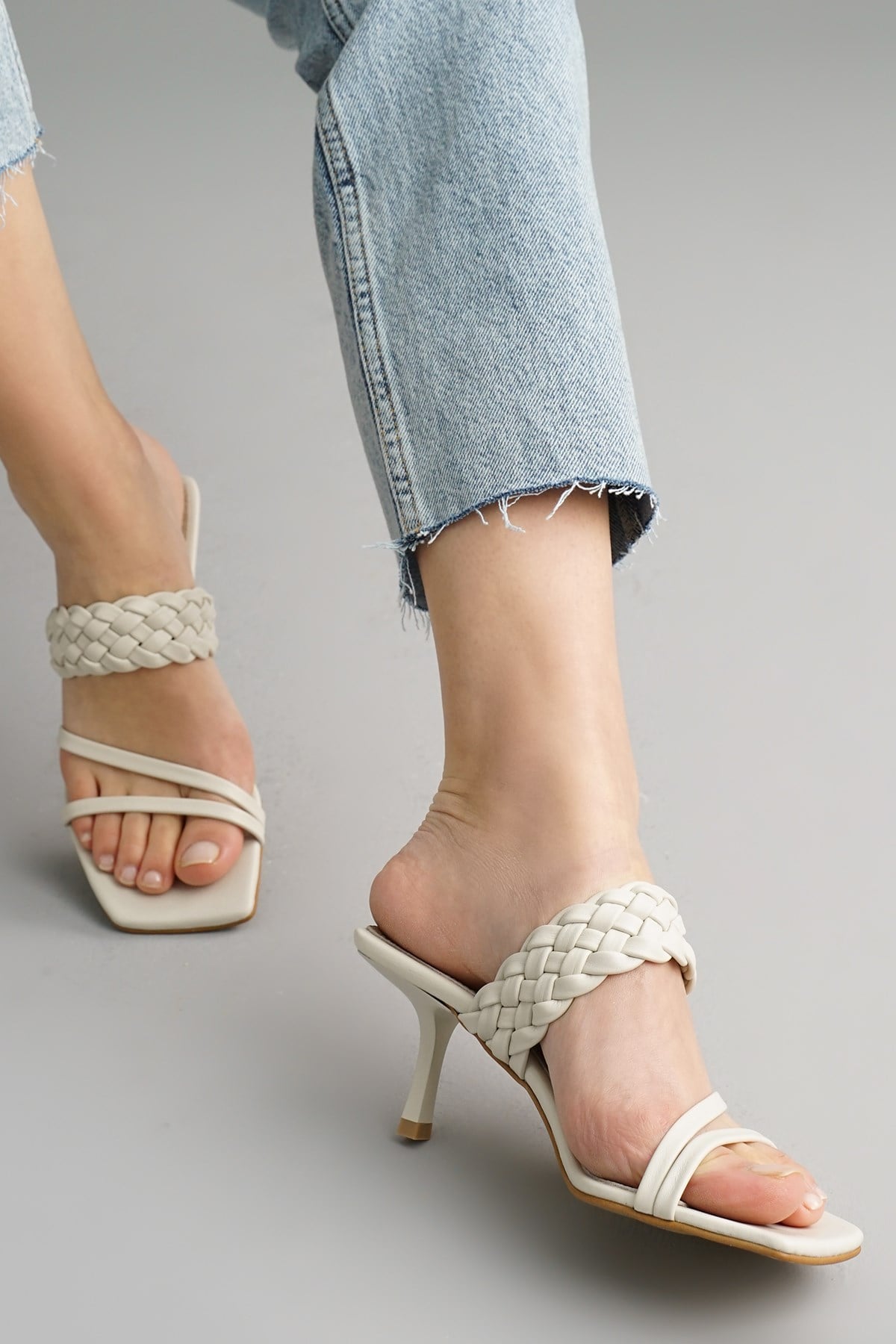 Petra Beige Mules