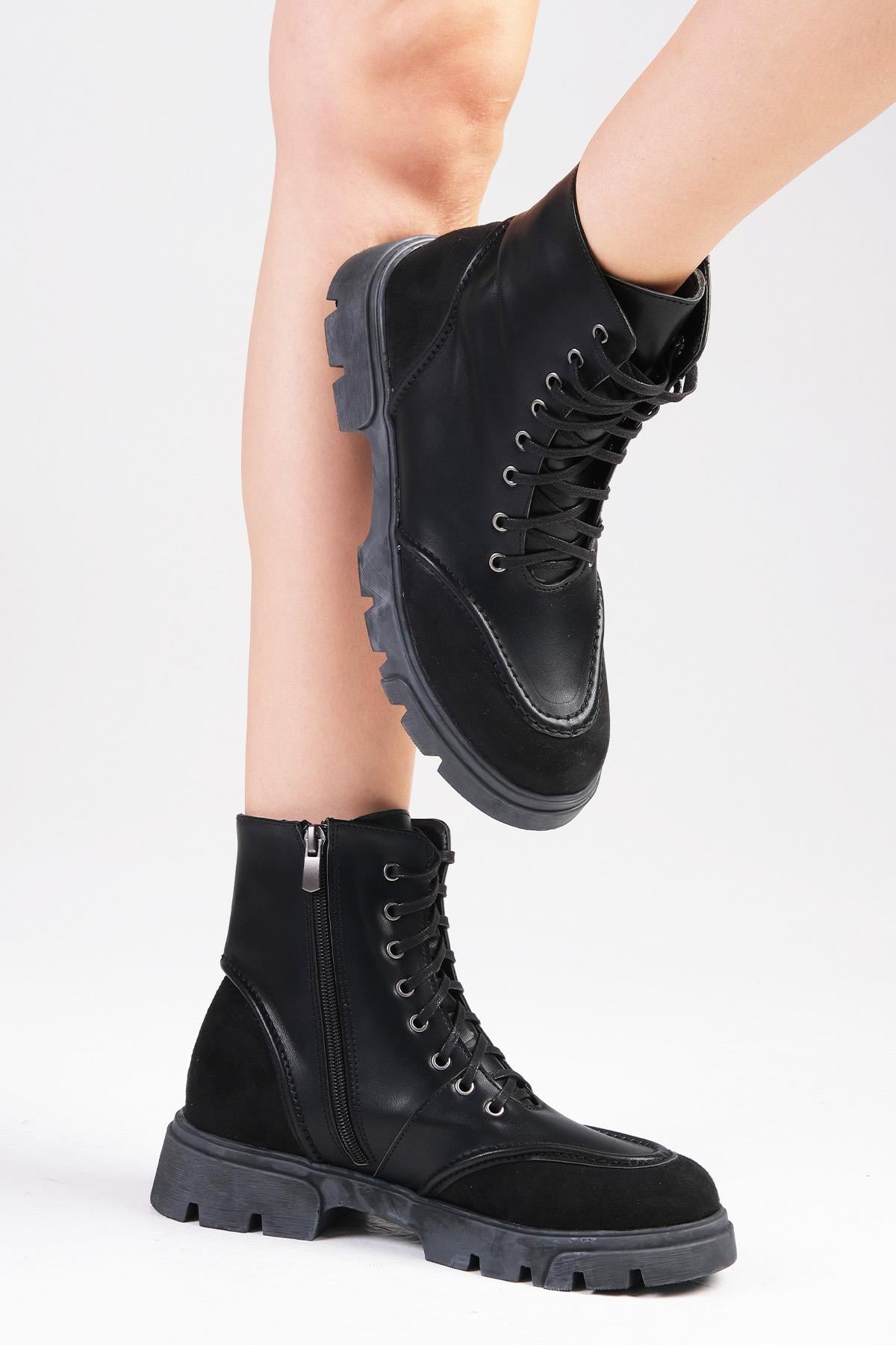 Samantha Siyah Renk Postal Bot