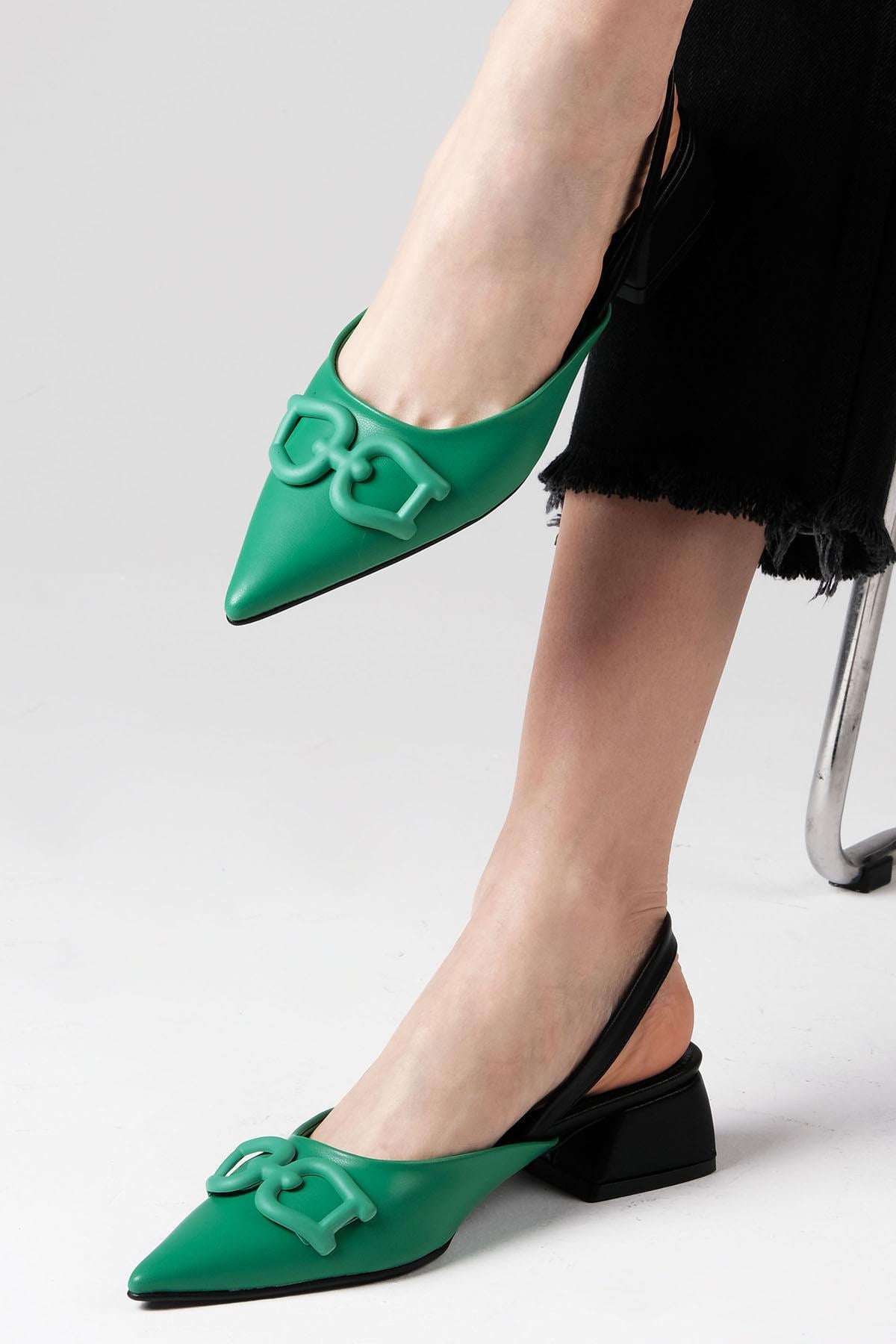 Selina Green Short Heels