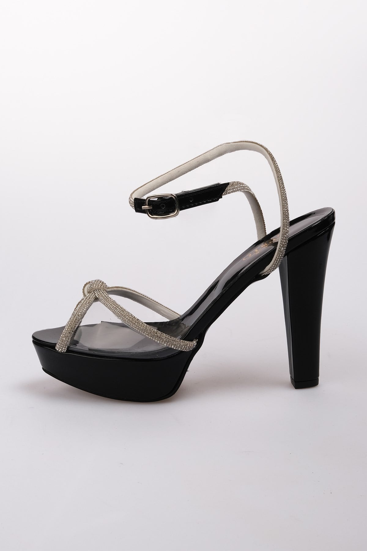 Susie Black Color Platform Evening Dresses