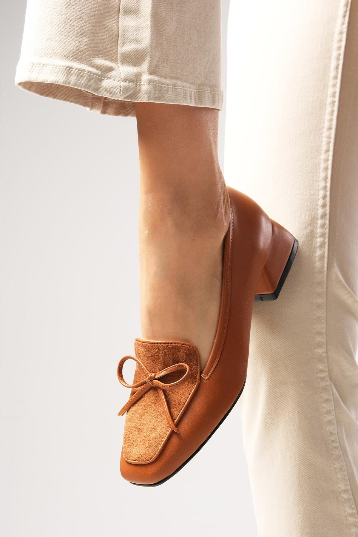 Tilda Tan Color Short Heels