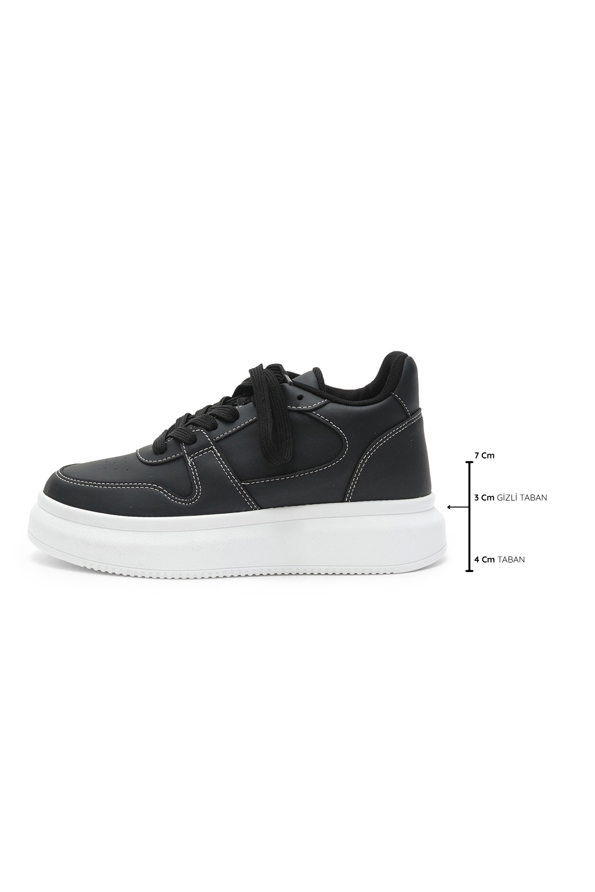 Secret 7 cm Boy Yükselten Yumuşak Pedli Sneaker