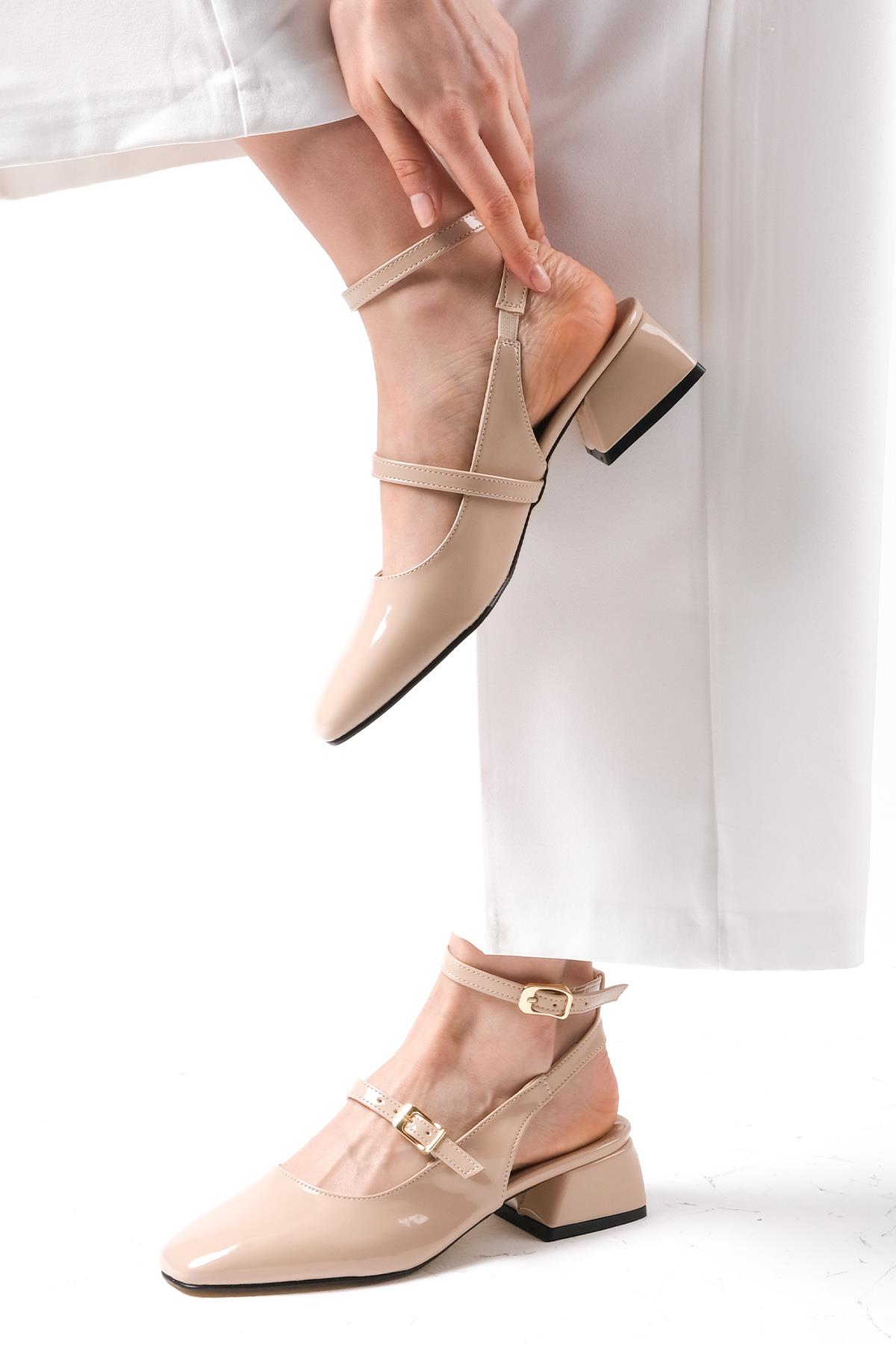 Audrey Ten Regi Rugan Kısa Topuklu Ayakkabı