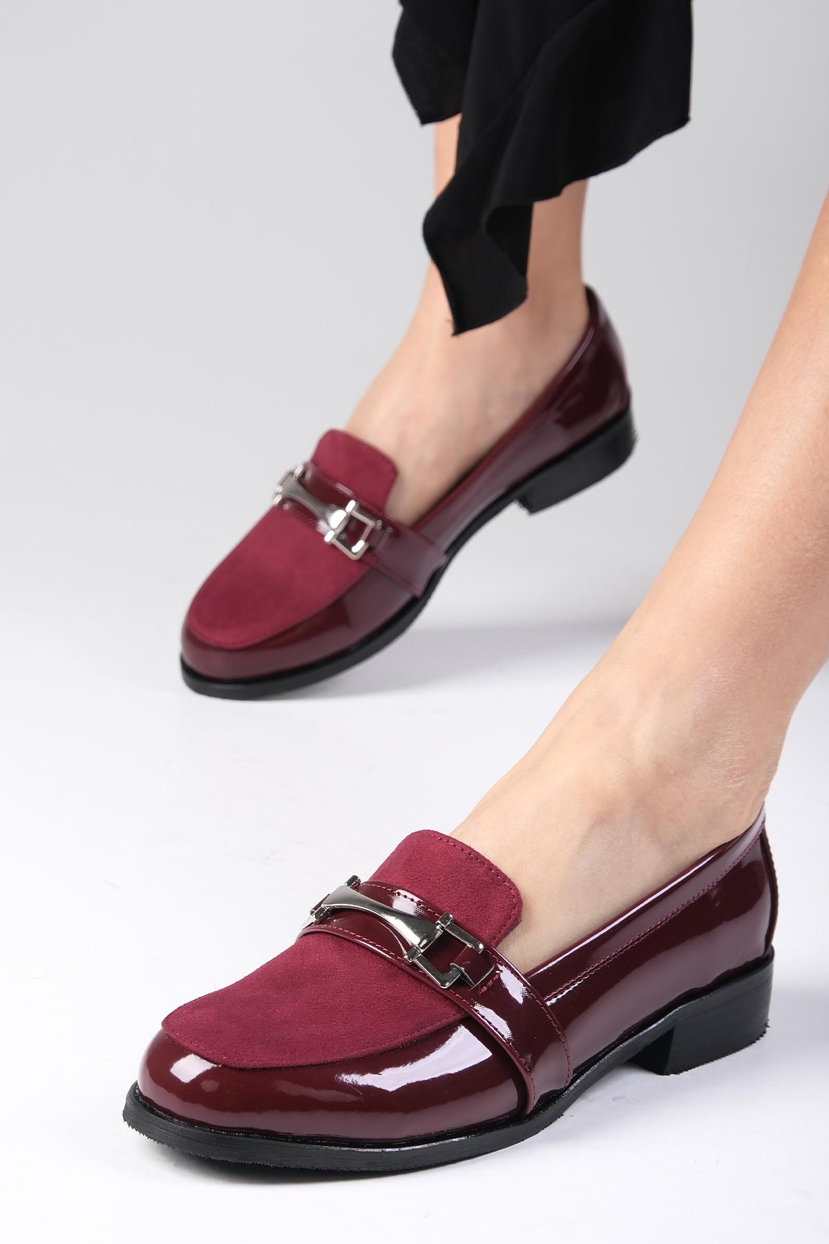 Bernice Bordo Renk Rugan Oxford Ayakkabı