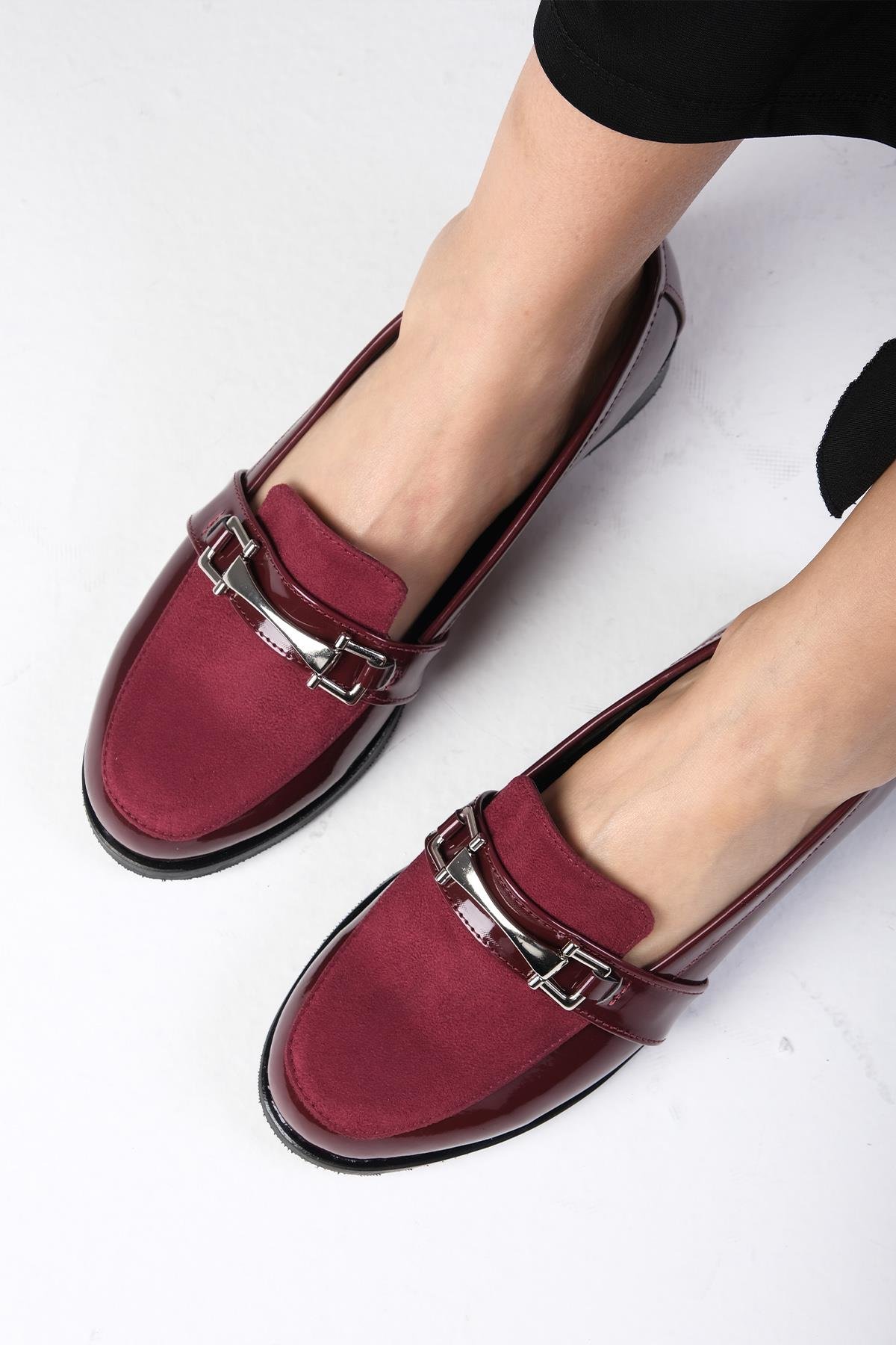 Bernice Bordo Renk Rugan Oxford Ayakkabı