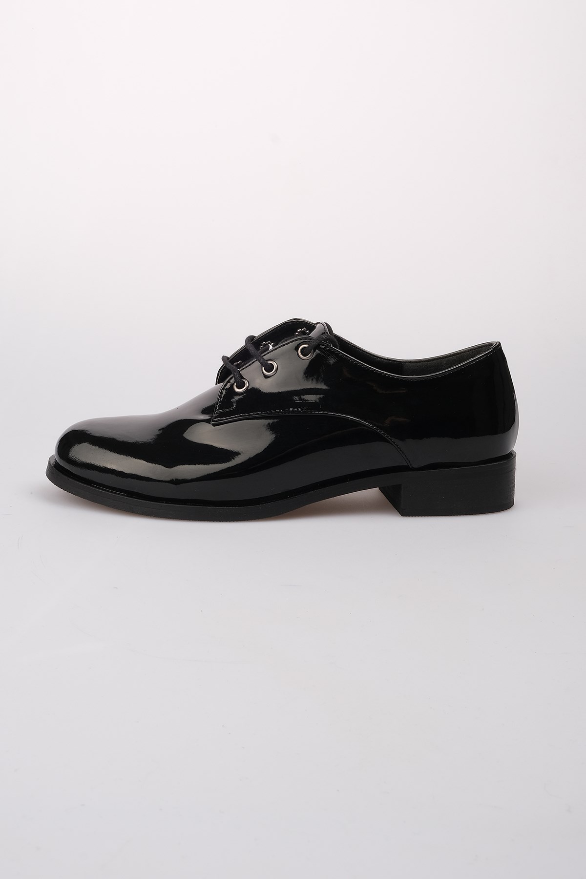 Berta Siyah Rugan Oxford Ayakkabı