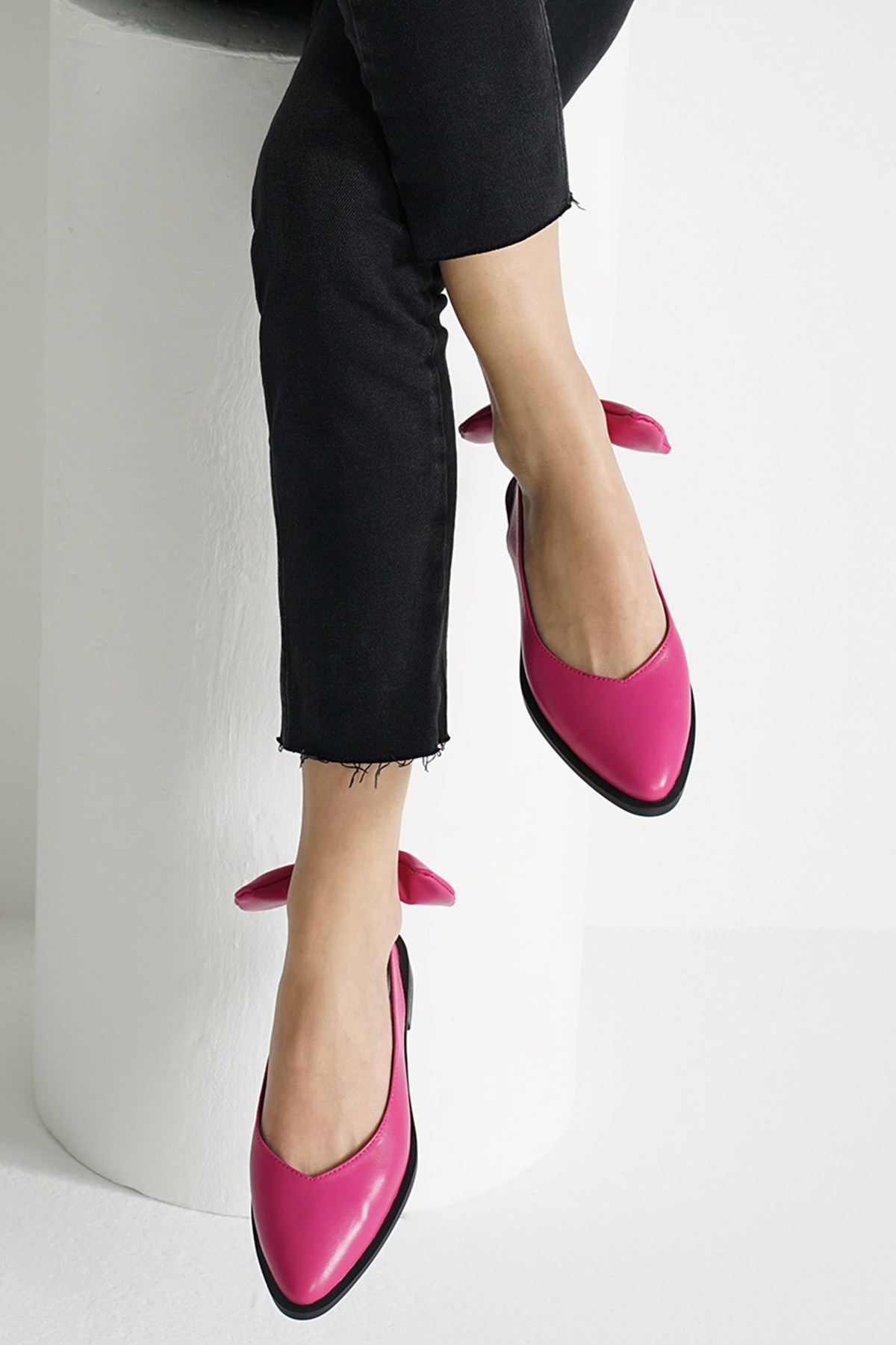 Bonny Fuşya Renk Fiyonklu Babet