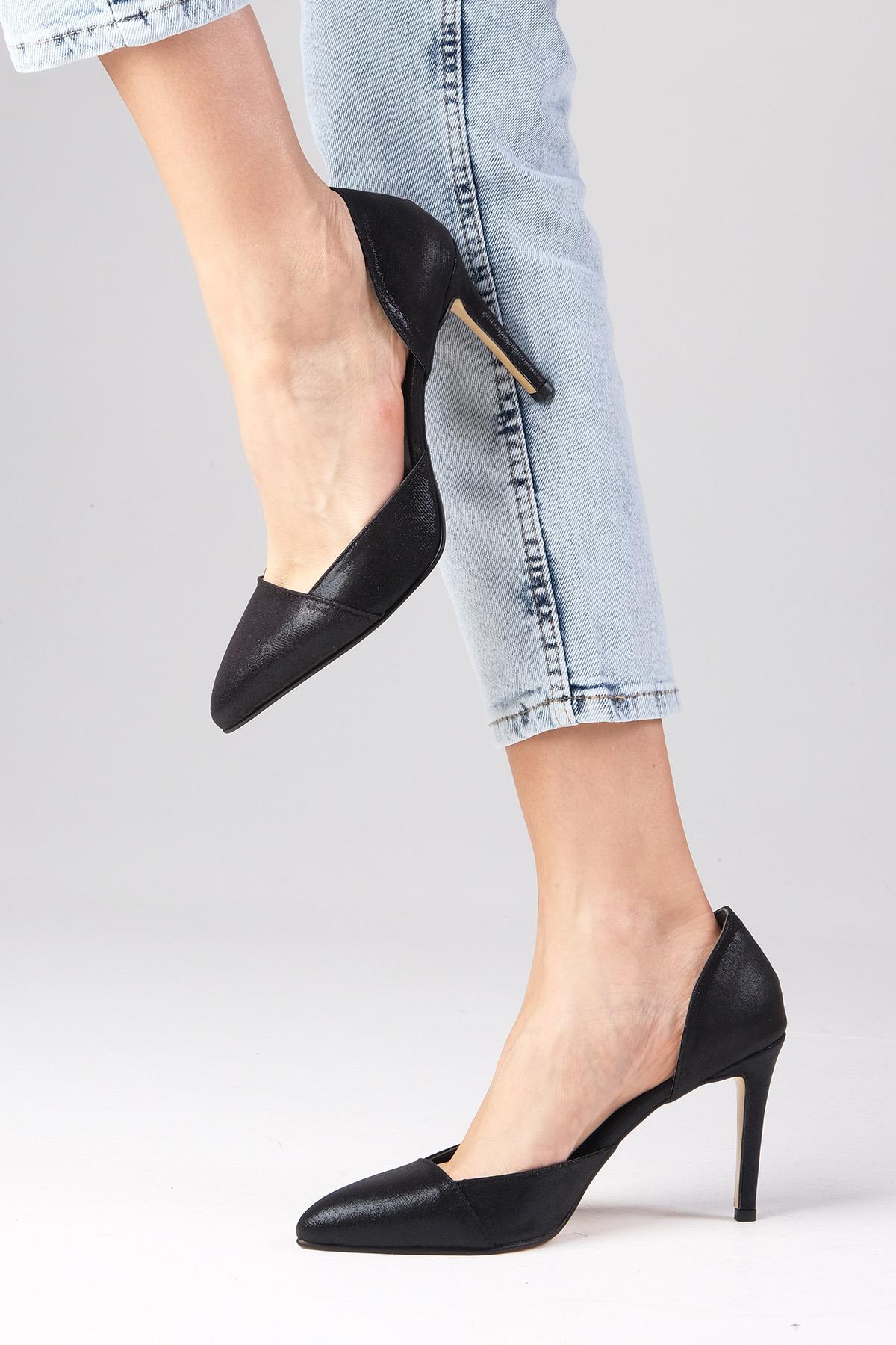 Brien Siyah Renk Abiye Stiletto